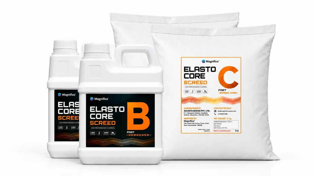 Magnifico Heavy-Duty Epoxy Screed Coat | Load-Bearing Industrial Floor Leveling System - 18Kg