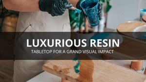 Create Statement Tabletops with Glossy Resin Art