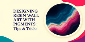 Designing resin wall art with pigments tips and tricks with colorful abstract resin art circle