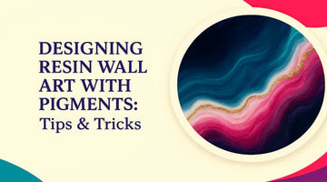 Designing resin wall art with pigments tips and tricks with colorful abstract resin art circle
