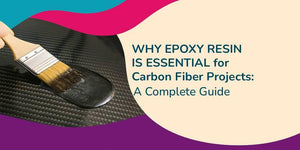 Applying epoxy resin with brush on carbon fiber sheet for durable projects guide