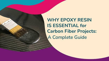 Applying epoxy resin with brush on carbon fiber sheet for durable projects guide