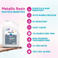 Metallic Clear Epoxy Resin