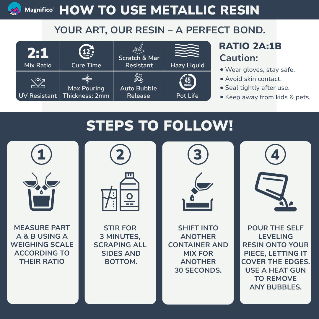 Metallic Clear Epoxy Resin