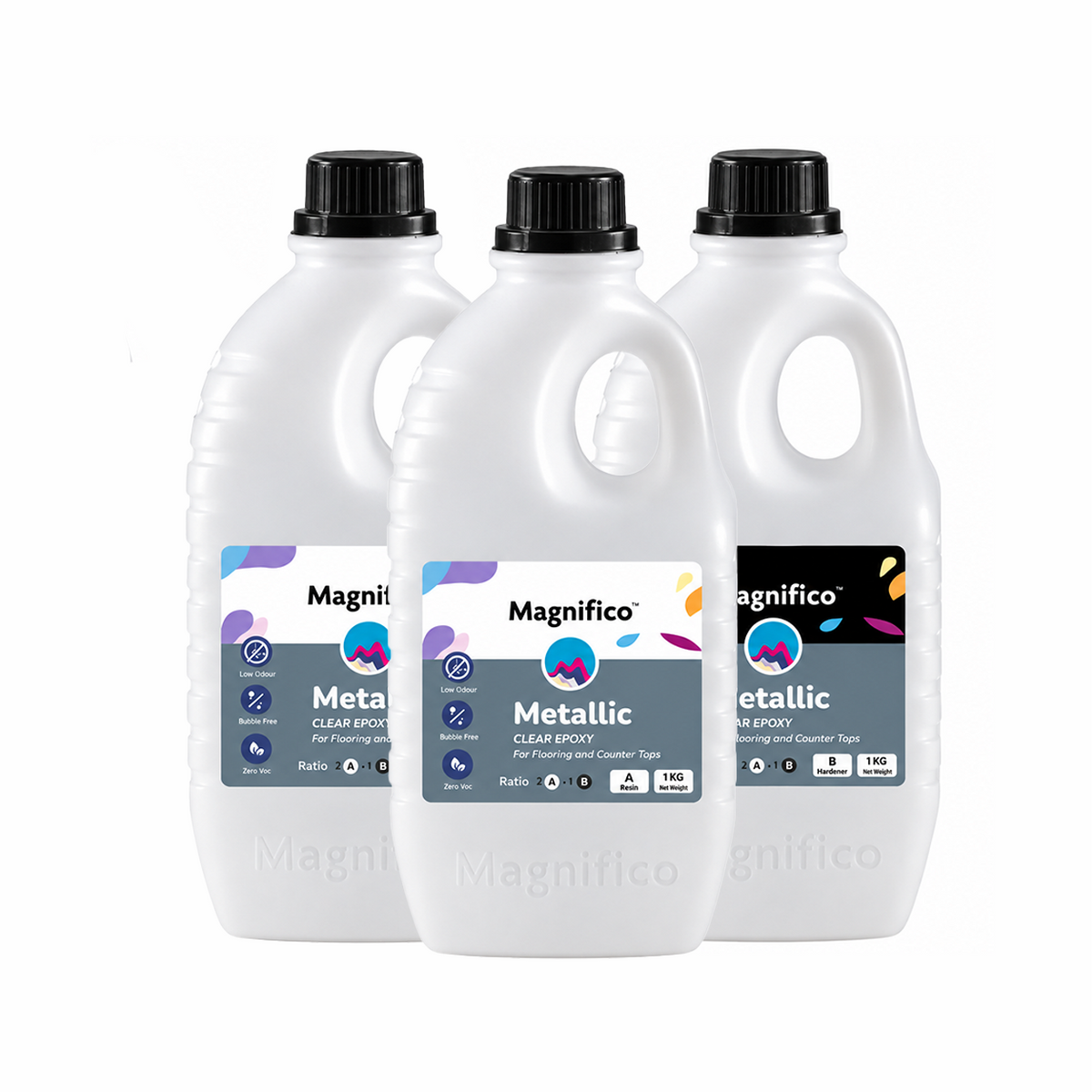 Magnifico Metallic Clear Epoxy Resin 3 Kg