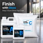Finish with Gloss - Step 3 Duro Gloss Self-Leveling Top Coat