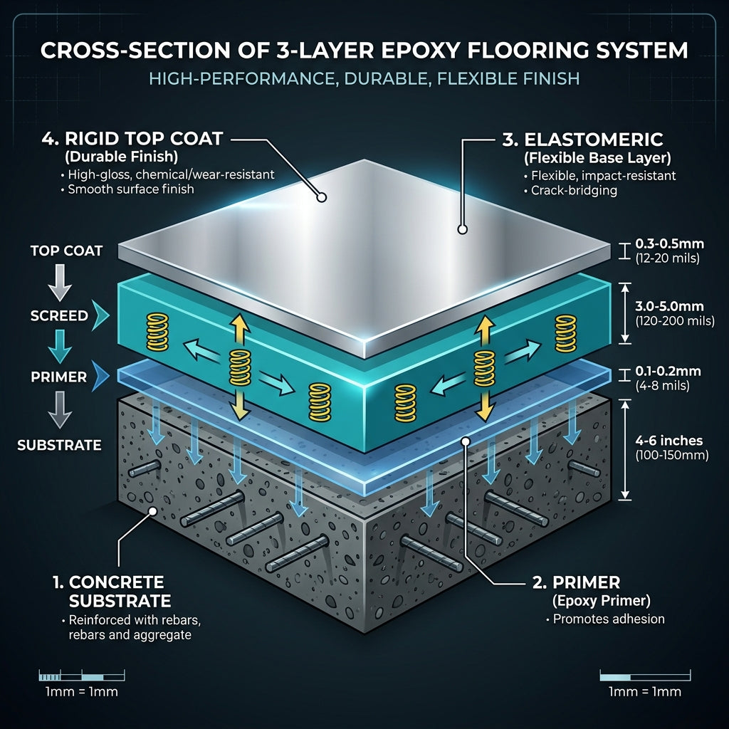 Magnifico 3-layer system cross-section
