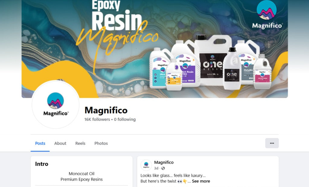 Magnifico Resins Facebook